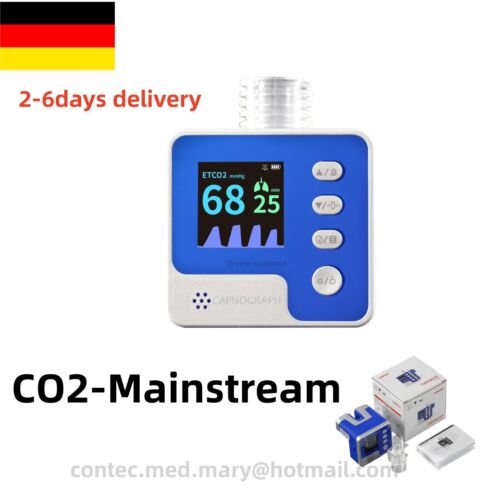 CONTEC CA10M Mainstream ETCO2 Kapnograf Częstotliwość oddechu - Endtidal CO2 Monitor CE - Zdjęcie 1 z 11