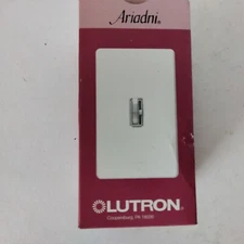 Lutron Ariadni Ay-600p-wh 600 Watt Single Pole Preset Dimmer 20 Volt Incandescen