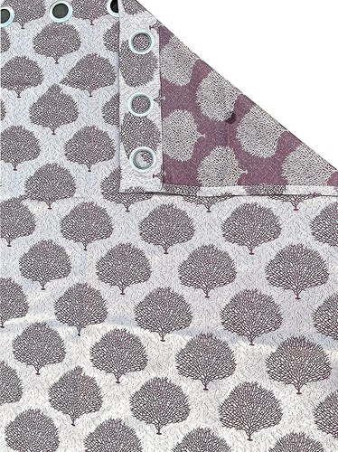 Paquete De 2 PC Poliéster Cortinas para Puerta 2.1m Largo con Ojal Anillo Vino - Imagen 4 de 5