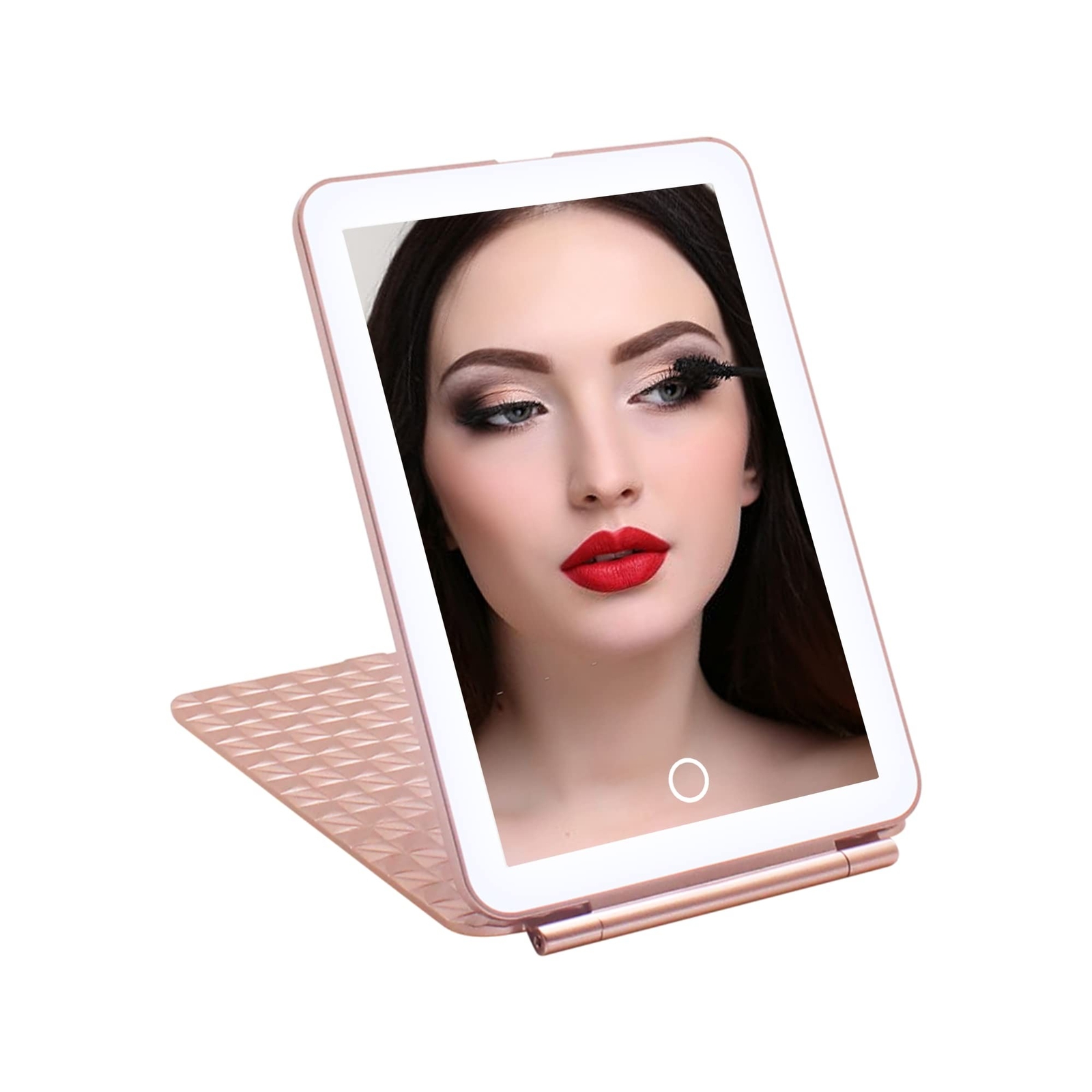 Impressions Fleur Touch Pad Mini Tri Tone LED Makeup Mirror with Touch Sensor...