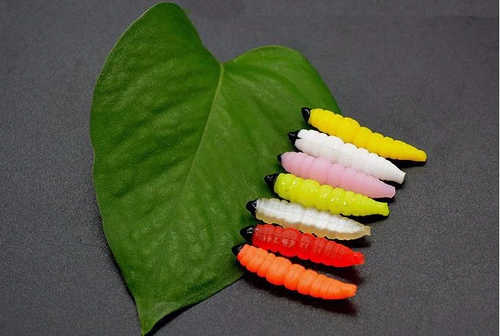 Kit-7-Camole-Finte-in-Gomma-Pesca-Trota-Lago-Fiume-Torrente-Esca-per-Trote