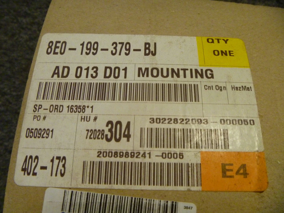 Audi A4 2007-2009 montaje de motor 8E0-199-379-BJ OEM nuevo 2008 Foto 2 de 2