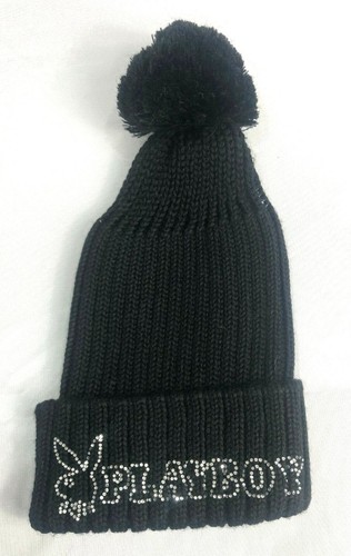 CAPPELLO PON PON LANA PLAYBOY DONNA RAGAZZA UOMO INVERNALI NERO | eBay