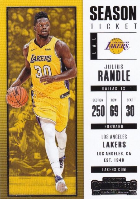 Julius Randle 2017-18 Panini Contenders Basketball Trading Card, #42 | eBay