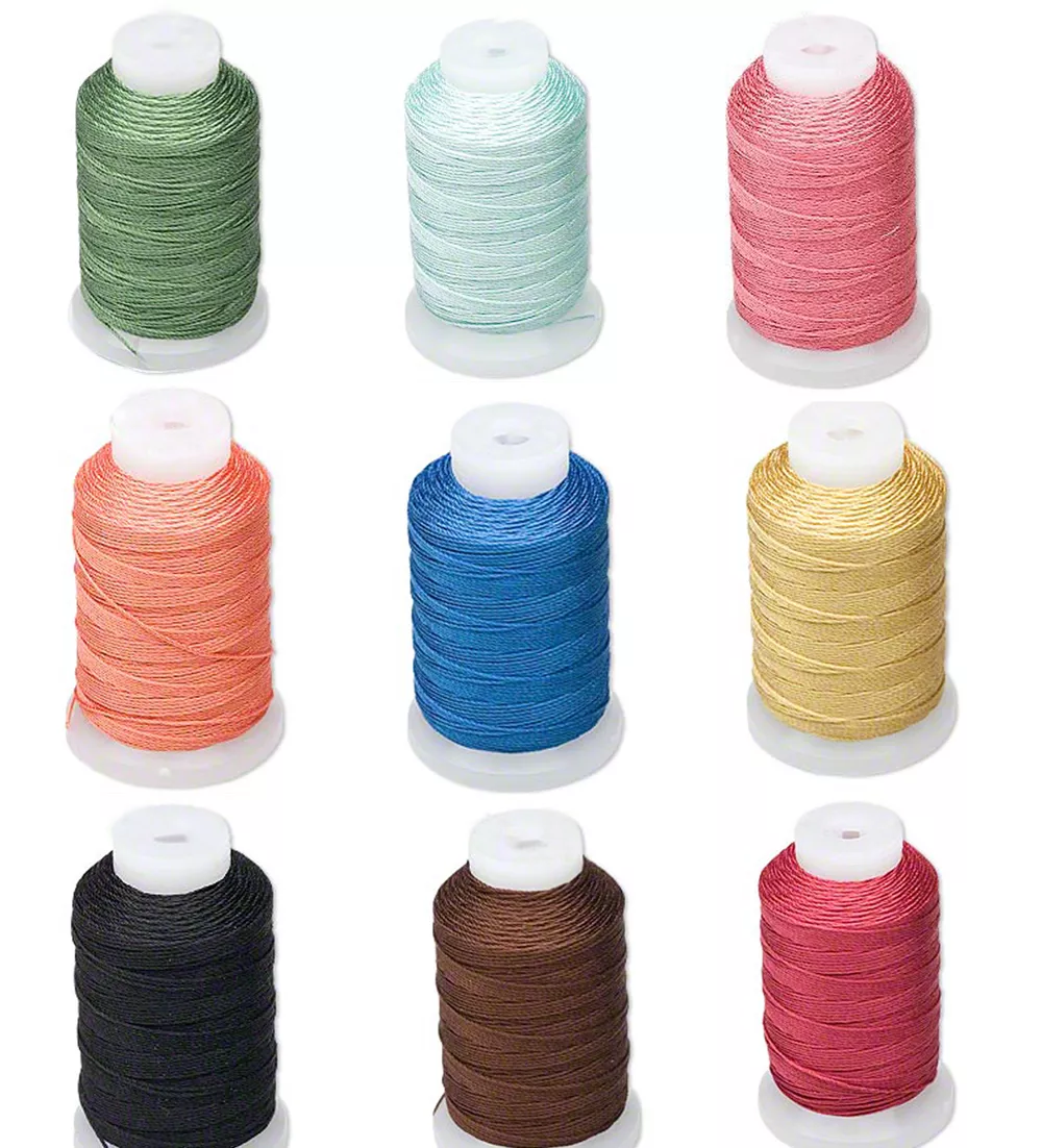 Simply Silk Beading Thread Cord Size FF Dark Green 0.015 inch 0.38mm Spool 115 Y