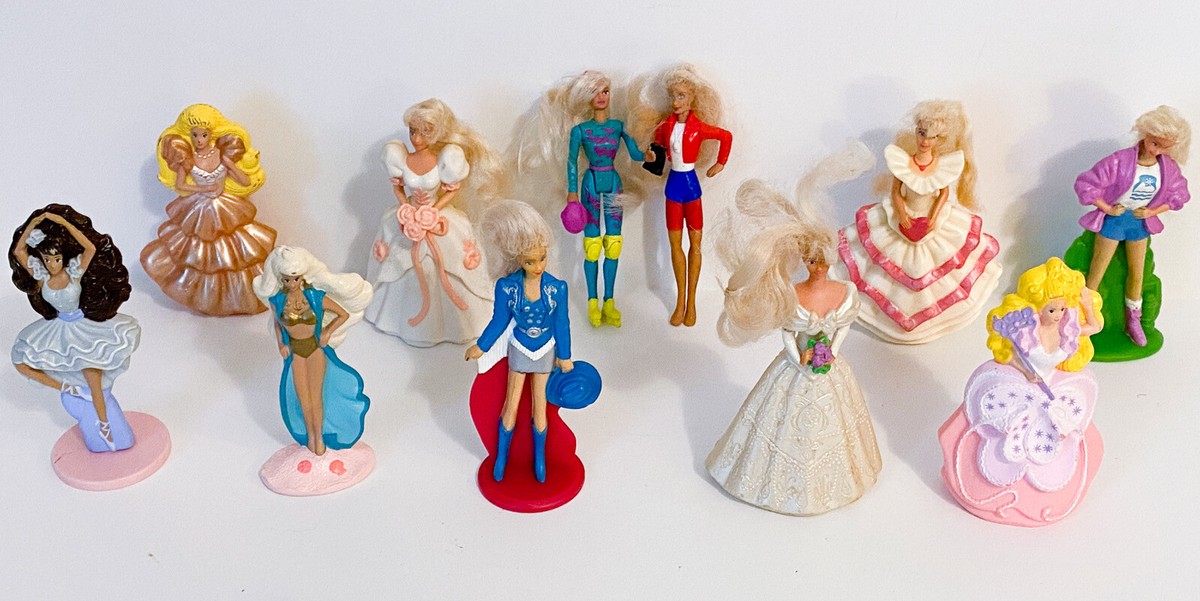 BARBIE Dolls thru the years! McDonalds toys Vintage Dolls 1991
