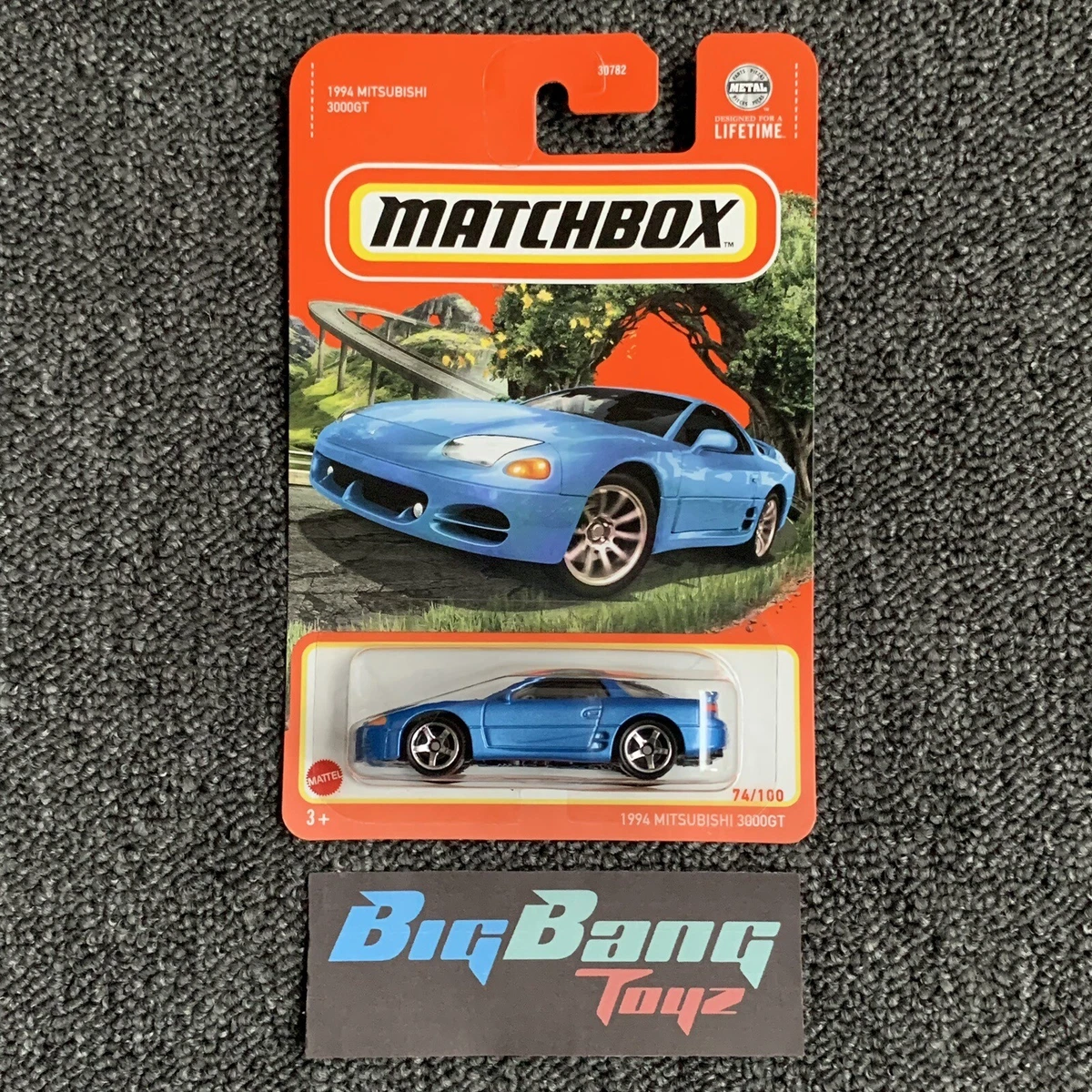 Matchbox 1994 Mitsubishi 3000GT Blue 74 Basic Mainline 2024 Case