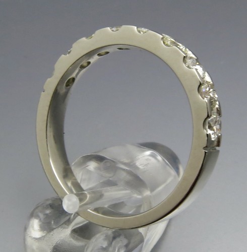 ANILLO SEMIMEMORIA DIAMANTE PLATINO DE PRIMERA CALIDAD - PLATINO 950 PLATINO - Imagen 8 de 11