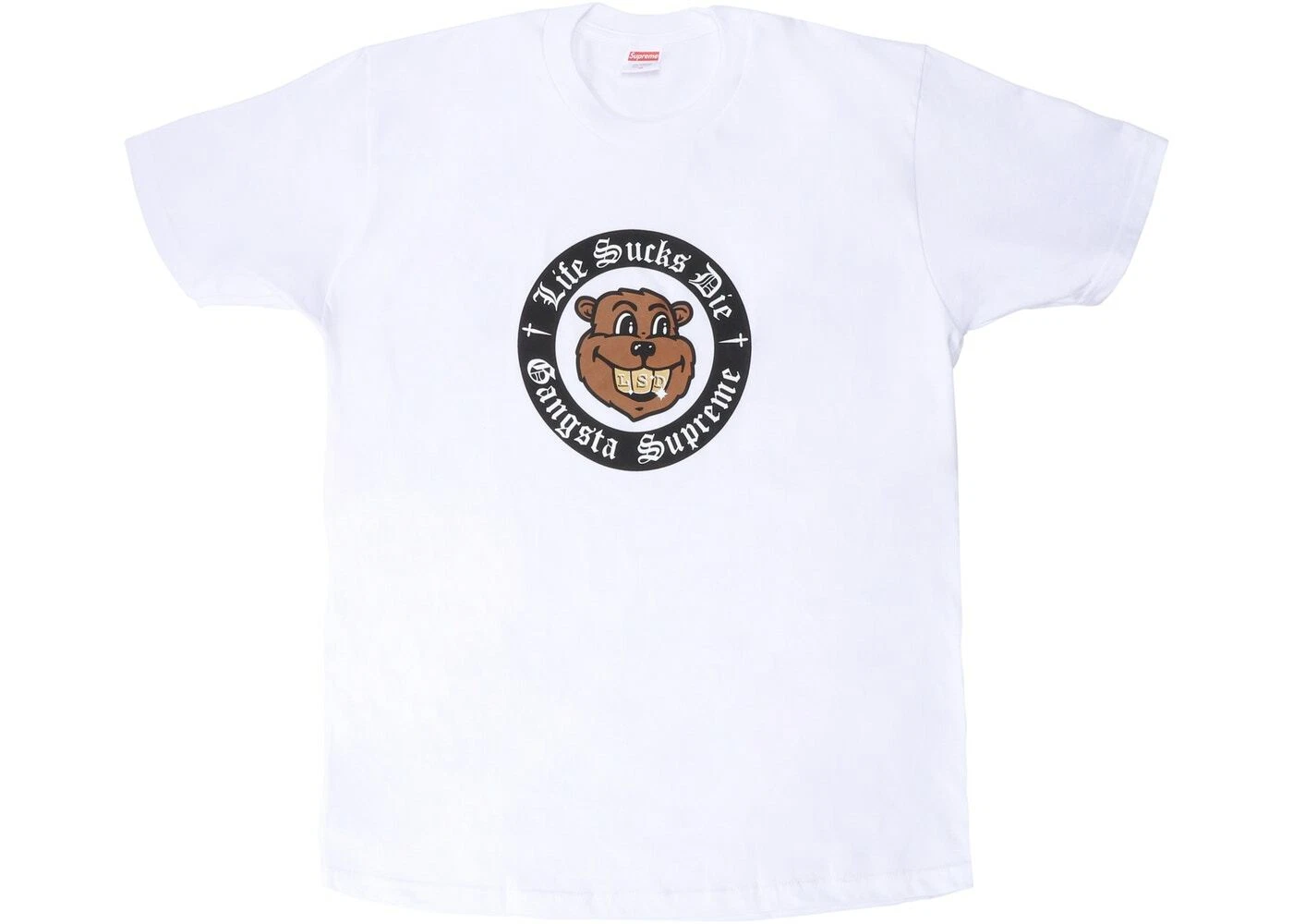 DS Supreme Life Sucks Die Tee White   Size Small   In plastic   100% Authentic!