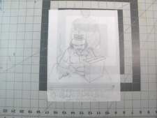 vtg 1990s rap hip hop -  Original art Joe Buck comic art sketch Millie Pistol