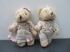 2 pcs  for Barbie Blythe BJD 18" Doll Miniature Plush Teddy Bear Dollhouse — photo 5