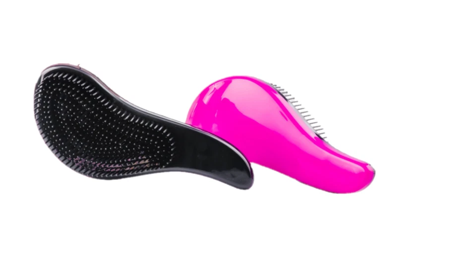 Cepillo Desenredante Profesional con Mango Color Rosa y Negro Peluquería Grado Foto 3 de 4