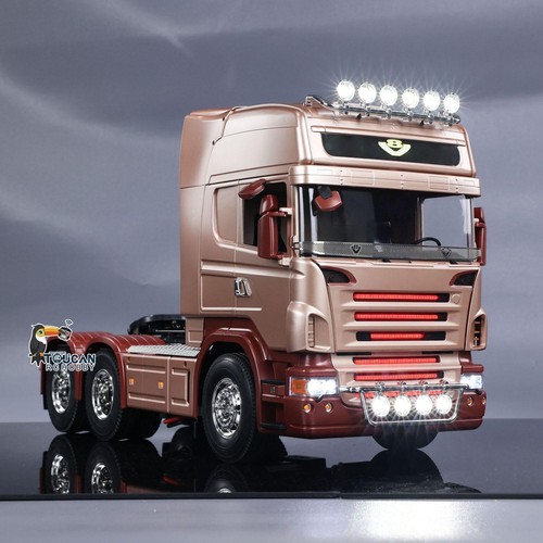 ST8 Radio 3 Axles 6X4 1:14 RC Tractor Truck R620 RTR Painted Car ESC Smoke Motor - Picture 12 of 12