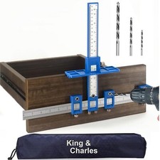 Cabinet Hardware Jig, Cabinet Handle Jig with Automatic Center Punch, Drawer Pul