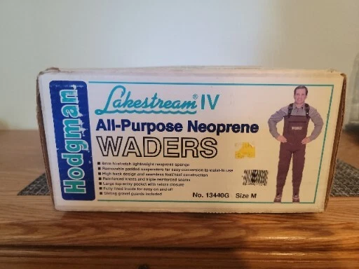Hodgman Lakestream IV All-Purpose Neoprene Waders No 13440G Size Med - Open Box - Image 2 of 4