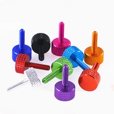 Aluminium Knurled Thumb Screw M3 12mm Flat Knurled Thumb Screws Hand Grip Bolts