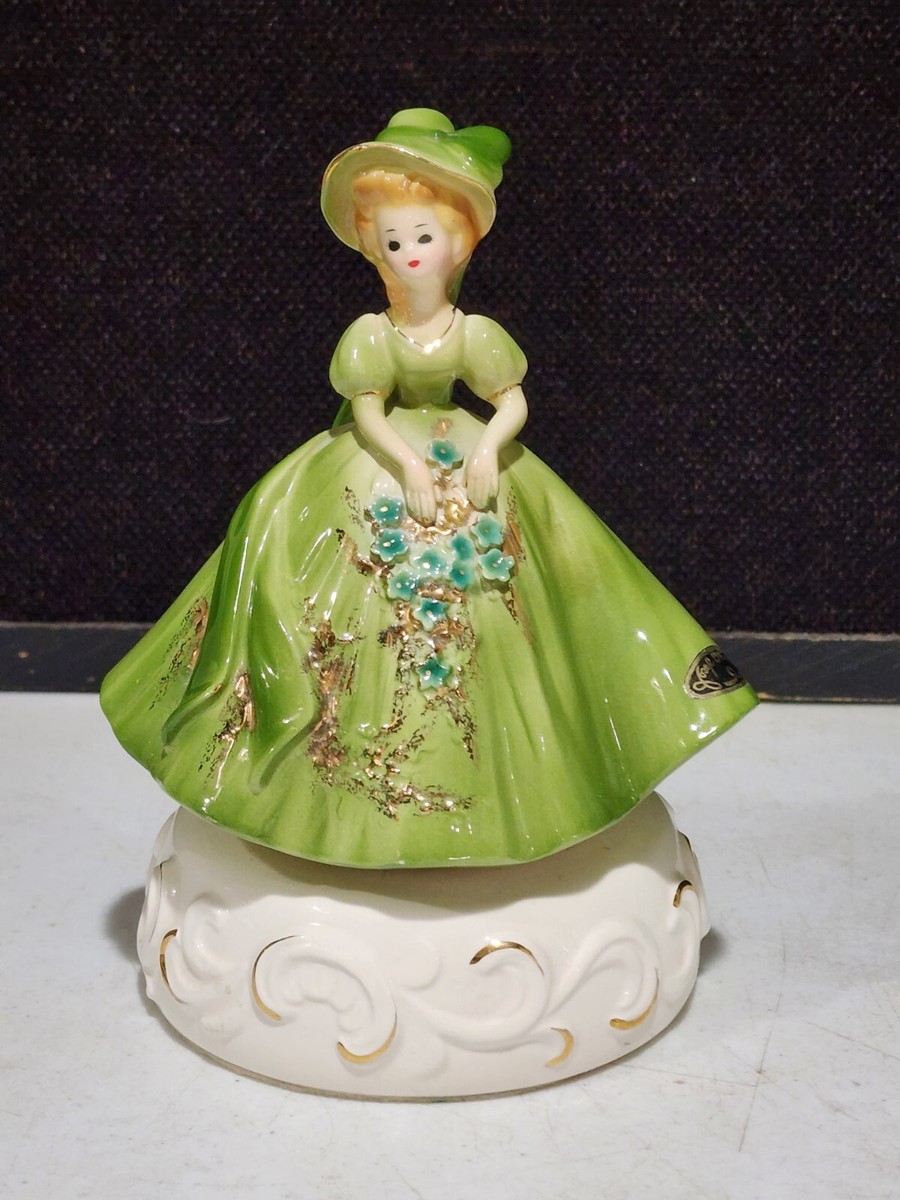 レア　ヴィンテージ　フルーツモティーフチュリーン　蓋付き容器　インテリアとしても Josef Originals Lady Girl 7.5