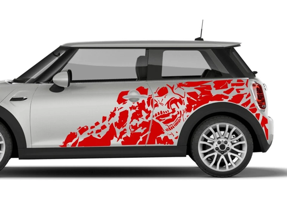 Calcomanías Pesadilla Pegatina Vinilo Esqueleto Gráfico Kit para Mini Cooper 2014-Presente Foto 4 de 4