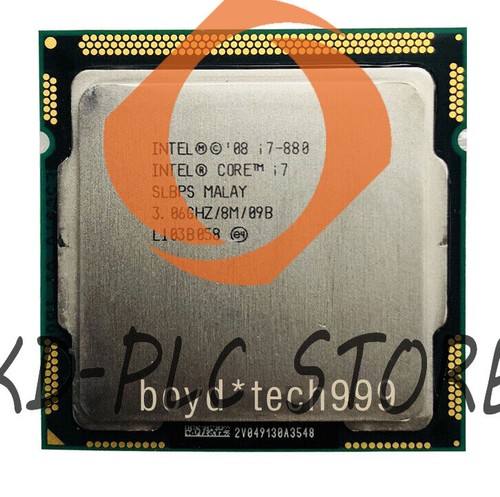 Intel Core i7 Quad Core i7-880 CPU 3.06GHz 8 threads LGA1156 3067 MHz Processor - Picture 2 of 4