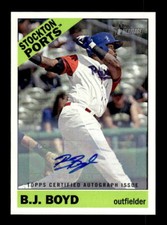 2015 Topps Heritage Minors Real One Autographs #ROA125 B.J. Boyd EXACT SCAN
