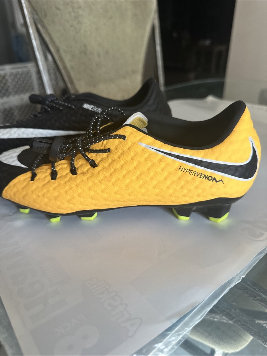 Nike Hypervenom Phelon III Soccer Cleats Sz 6.5 Orange & Black