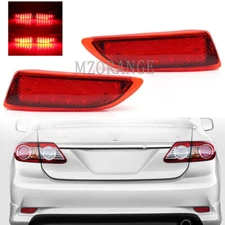 Rear Bumper LED Brake Reflector Light Lamps For Toyota Corolla 2011 2012 2013