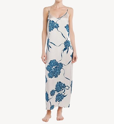 La Perla 20292P Seta Silk Printed Long Nightgown