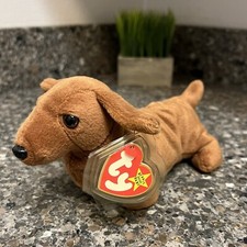 Ty Beanie Babies Weenie the Dachshund Dog Toy 1995 Style 4013 Retired
