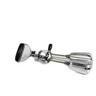 Mid Century Ekco USA Hand Held Egg Beater Crank Mixer Stainless & Chrome Black
