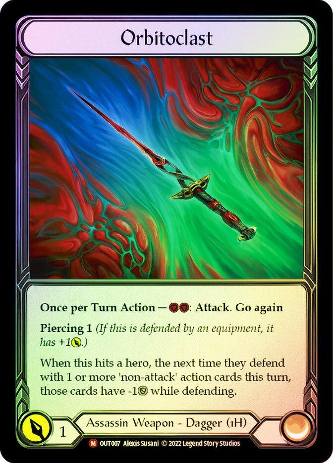FAB RAINBOW FOIL Orbitoclast (#007) - Outsiders Card # 007