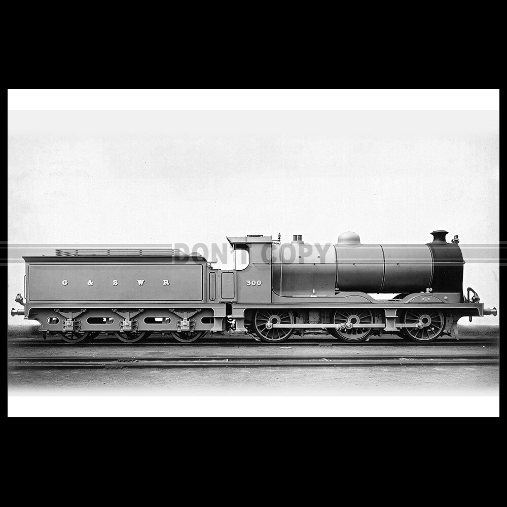 Photo T.000221 STEAM LOCOMOTIVE 300 GLASGOW & SOUTH WESTERN RAILWAY G ...
