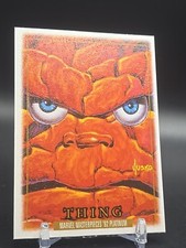 2024 Sky Box ‘92 Marvel Masterpieces Platinum The Thing Leather #91