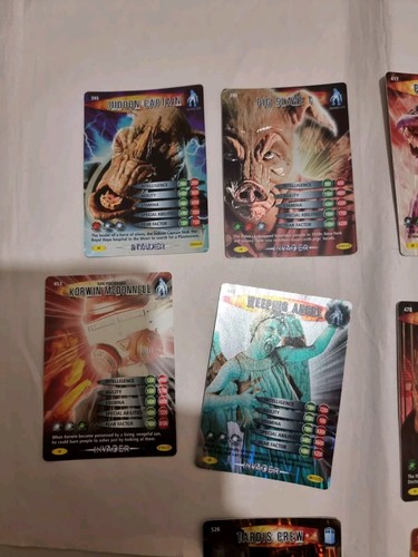 DOCTOR WHO SET OF 10 SUPER RARE CARDS BATTLES IN TIME INVADER TRADING CARD .,.,. - Picture 2 of 5