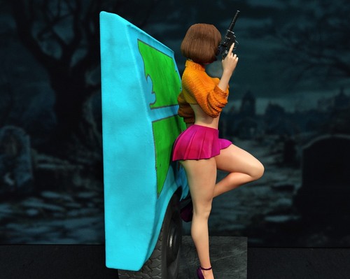 Velma Dinkley Sculpture (300mm)/Unpainted/Unassembled/GK/3D Print - Picture 3 of 4
