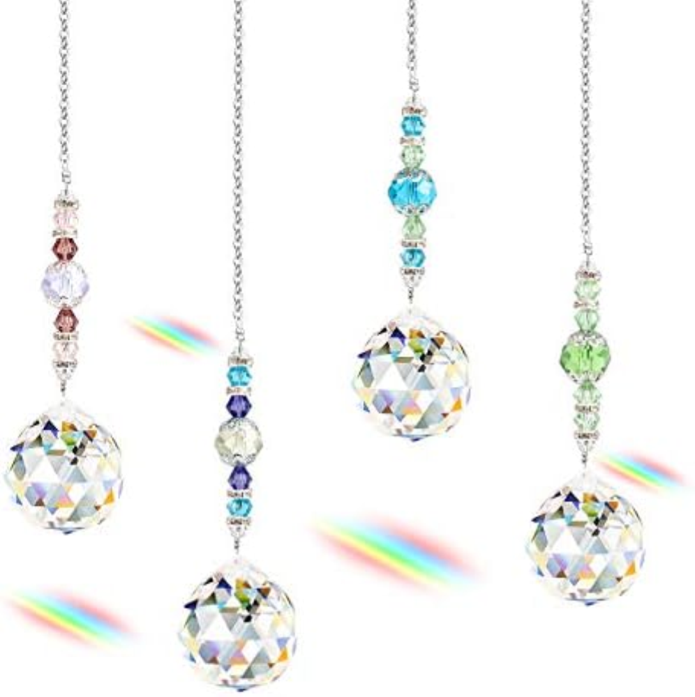 SunCatcher Ciondoli, 4 pezzi Suncatcher Lampadario di cristallo per la decorazio
