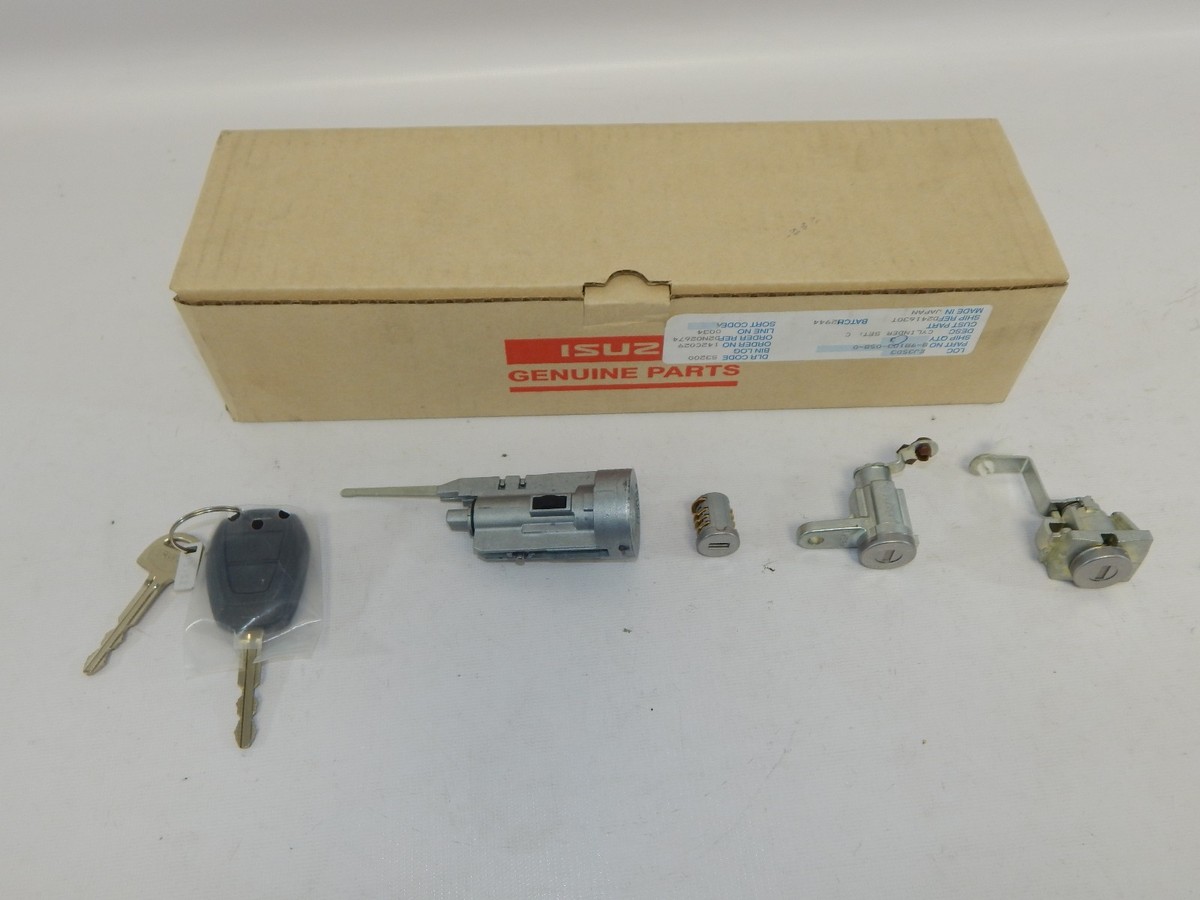 New 2012-2016 Isuzu D-Max Key Cylinder Set Remote Glove Box Auto