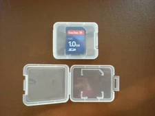 20 PCS SD CARD CASE FOR SD SDHC MEMORY CARD, MICRO SD ADAPTER, CLEAR, SD-DL9