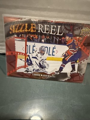 2025-26 Upper Deck Series 1 Sizzle Reel Red 07/199 Connor McDavid #SR-15