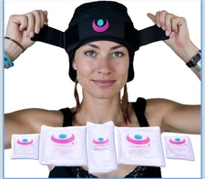 Cold Cap for Migraine Relief & Chemo, Longer Lasting Cold Swappable Gel L