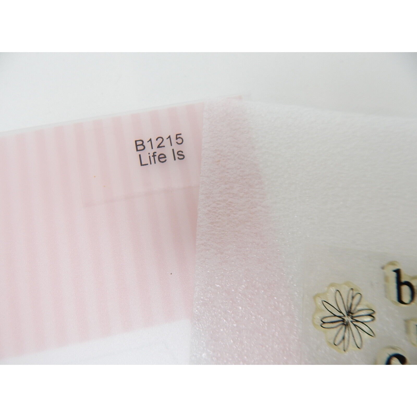 Close To My Heart Acrylix Stamp Set B1215 Life Is Phrases Beautiful Awesome Fun