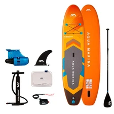 Aqua Marina AMgo Turbo 366 Inflatable SUP Board w BlueDrive S Power Fin Set 12'