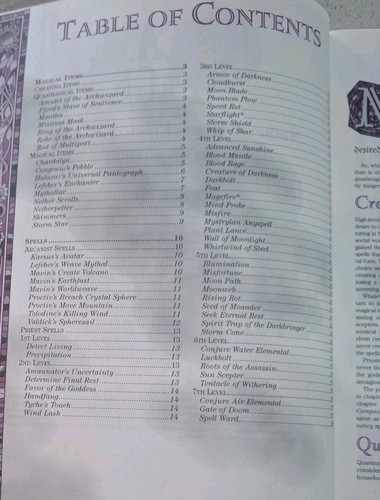 Netheril Empire of Magic Advanced Dungeons & Dragons Box Set 1147 TSR 1996 - Imagen 15 de 21