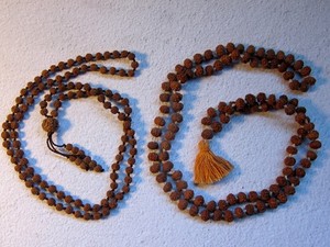 Rudraksha Mala Holy Chanting Rosary Prayer Mukhi Necklace Set Japa Meditation