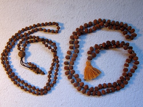 Rudraksha Mala Holy Chanting Rosary Prayer Mukhi Necklace Set Japa Meditation