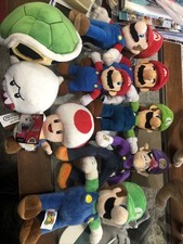 Super Mario Bros Lot Plush Figures Luigi Mario Boo Toad Free Shipping