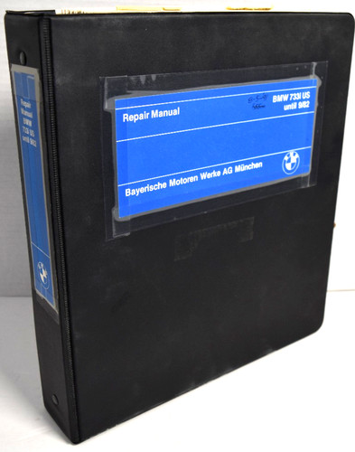 BMW 733i US Model until 9/82 Repair Manual in Binder W/Supplements *VERY GOOD*