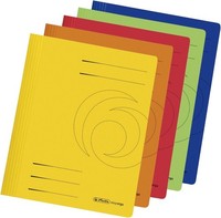 Herlitz 11037181 Schnellhefter A4 Karton Gefaltet Farbig Sortiert 10Er Packung