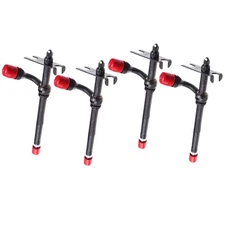 4 PCS A140828 20673 Fuel Injector For Case 450 450B 455B 1845 1845S 480C 580C