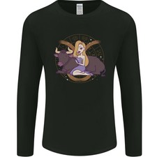 Taurus Stella Segno Astrologico Zodiaco da Uomo Manica Lunga T-Shirt