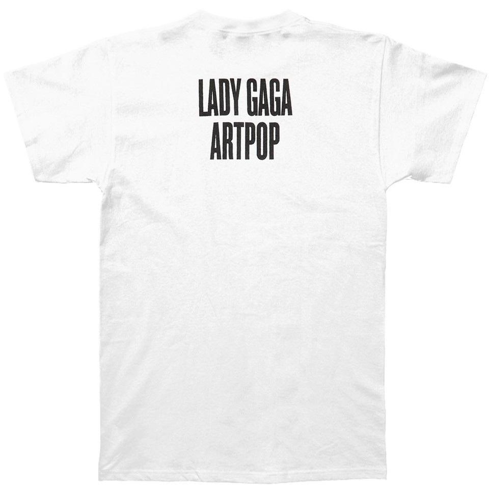 Girls Oversized Lady Gaga Graphic Tee in White | Size 5/6 | Kids